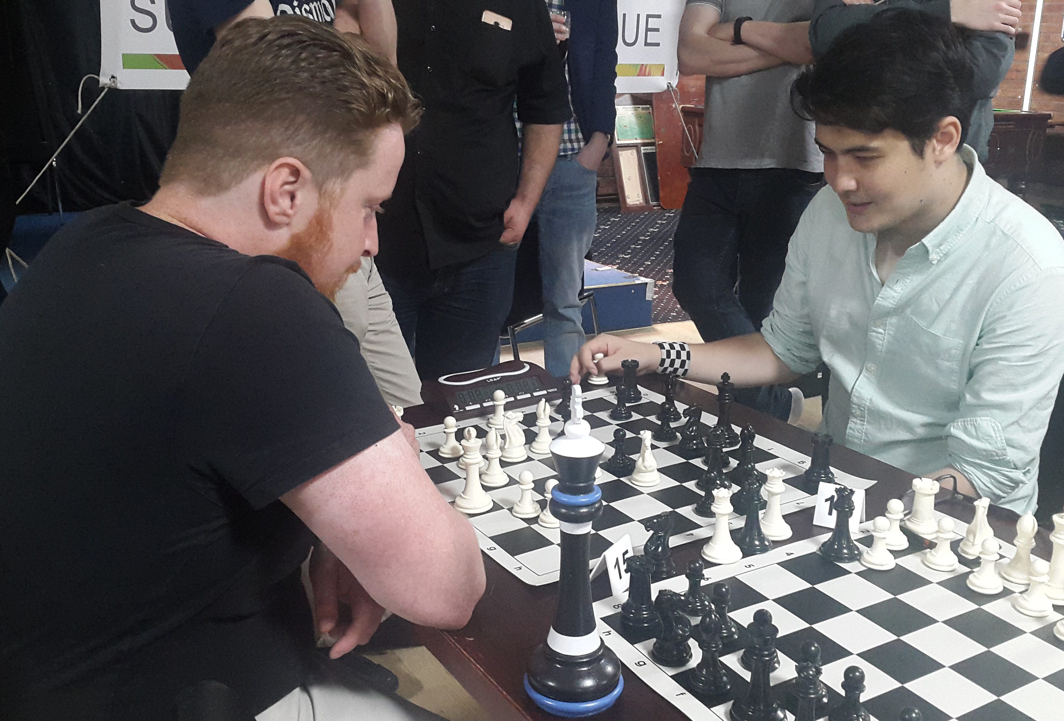 GM Simon Williams and GM David Howell