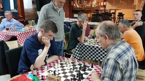 Mike Basman inspecting a game
