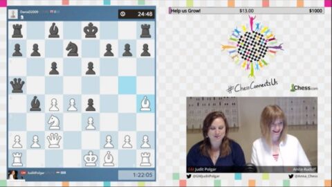 Denis Dupuis draws against Judit Polgar